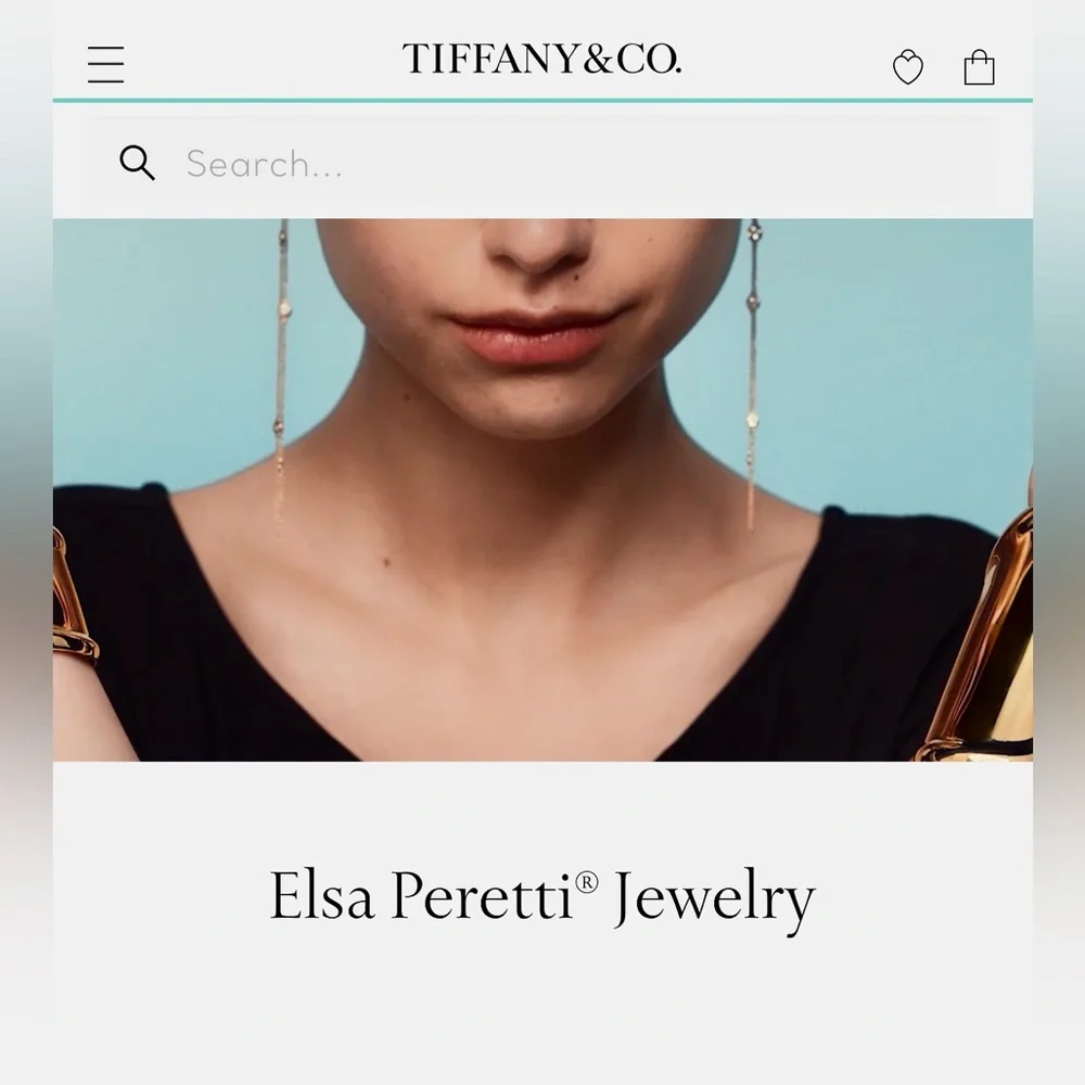 Tiffany & Co Elsa Peretti Sterling  Silver Cushion Stud Earrings - Picture 3 of 4